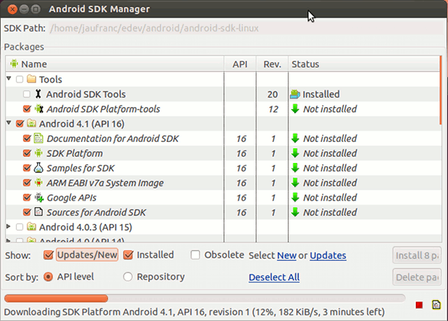 android sdk download linux 64 bit